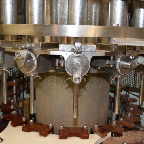 Pfaudler Model RP2514BFT 14 Head S/S Rotary Bottom Up Fill Piston Filler
