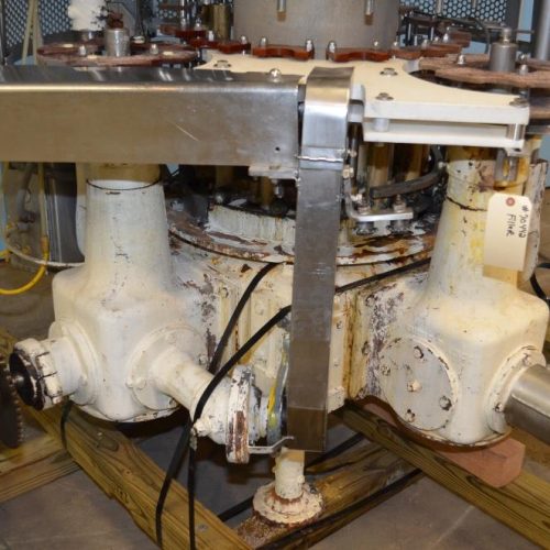 Pfaudler Model RP2514BFT 14 Head S/S Rotary Bottom Up Fill Piston Filler
