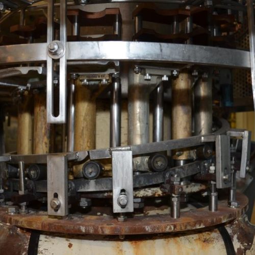 Pfaudler Model RP2514BFT 14 Head S/S Rotary Bottom Up Fill Piston Filler