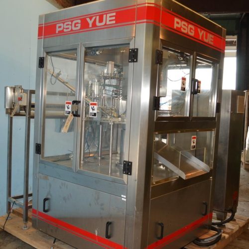 PSG YUE Model 20 S/S Rotary Pre Formed Pouch Filling and Capping Machine