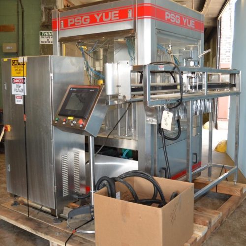 PSG YUE Model 20 S/S Rotary Pre Formed Pouch Filling and Capping Machine
