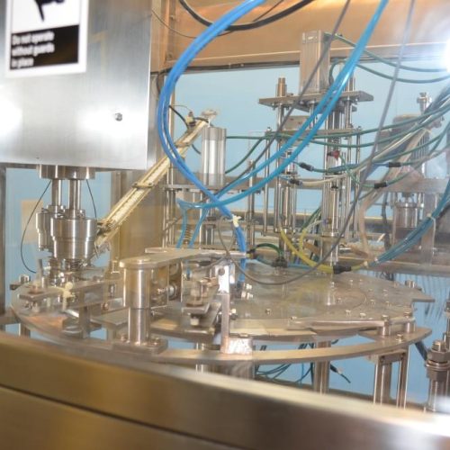 PSG YUE Model 20 S/S Rotary Pre Formed Pouch Filling and Capping Machine