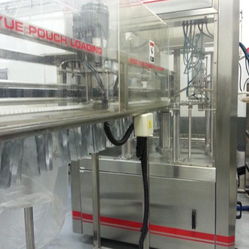 PSG YUE Model 20 S/S Rotary Pre Formed Pouch Filling and Capping Machine