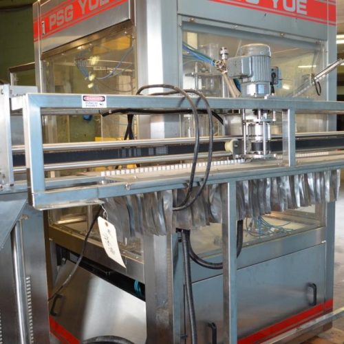 PSG YUE Model 20 S/S Rotary Pre Formed Pouch Filling and Capping Machine