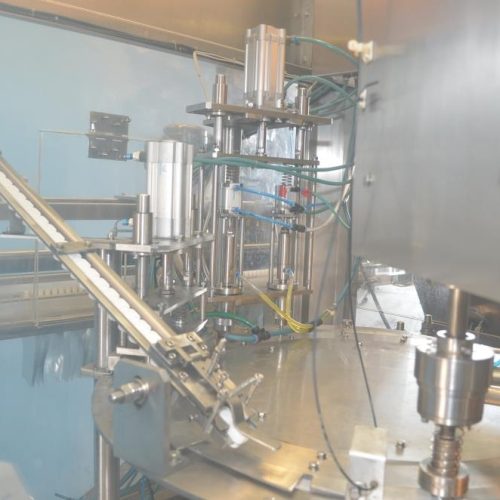 PSG YUE Model 20 S/S Rotary Pre Formed Pouch Filling and Capping Machine