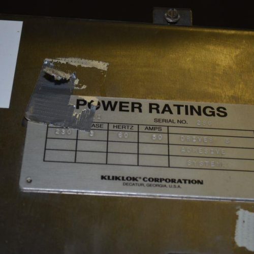 Kliklok Certipak Model TMII 12 in Pitch Horiz WrapAround 150 CPM Multi Pack Cartoner