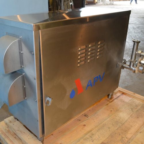 UNUSED APV Twin 3 HP and 10 HP S/S Positive Displacement Pump in S/S Cabinet