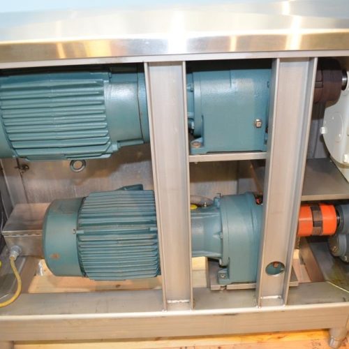 UNUSED APV Twin 3 HP and 10 HP S/S Positive Displacement Pump in S/S Cabinet