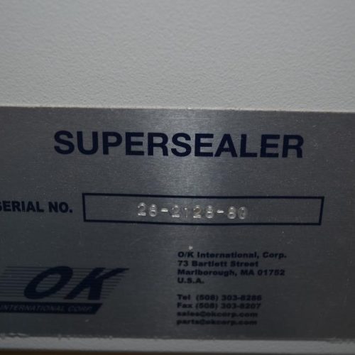 OK International Model SS1 Superseal 24 in 120 FPM Hot Air Bag Sealer