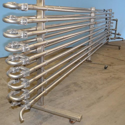 22 Linear Feet 8 Loop S/S Tube in Tube Heat Exchanger with 1 3/8 in Dia Piping