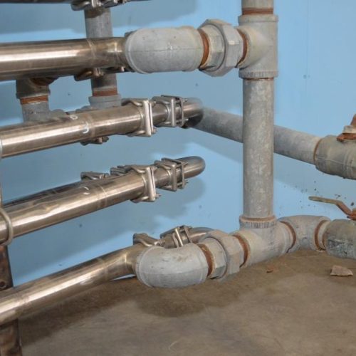 22 Linear Feet 8 Loop S/S Tube in Tube Heat Exchanger with 1 3/8 in Dia Piping