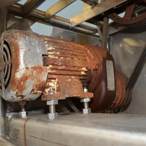 75 Gallon Pfaudler S/S Horiz Single Wall Squirrel Cage Agitated Tank on S/S Frame