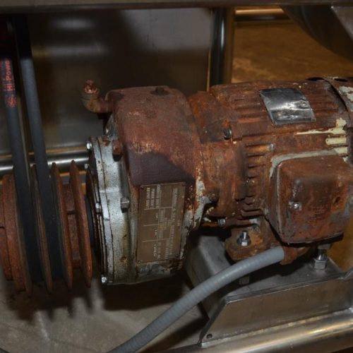 75 Gallon Pfaudler S/S Horiz Single Wall Squirrel Cage Agitated Tank on S/S Frame