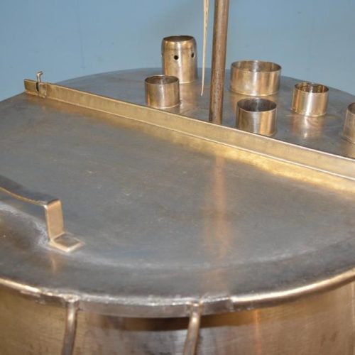 75 Gallon Pfaudler S/S Horiz Single Wall Squirrel Cage Agitated Tank on S/S Frame