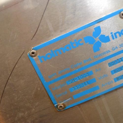 Holmatic S/S Overcapper Currently Set For 603 Lids With Holmatic SM1000 Lid Feeder