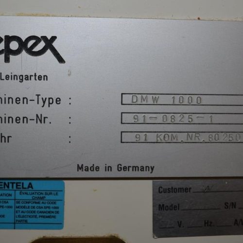 Aasted Model DMW1000 1,000 Kg/Hr Tempering Unit with Heat Exchanger