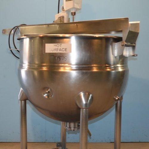 300 Gallon Hamilton Model SA S/S Jacketed Prop Agitated Kettle