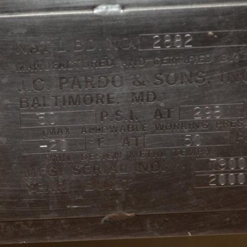 60 Gal JC Pardo Model PTCCT60 S/S Jacketed Horizontal Combo Tumble Chiller Cook Tank