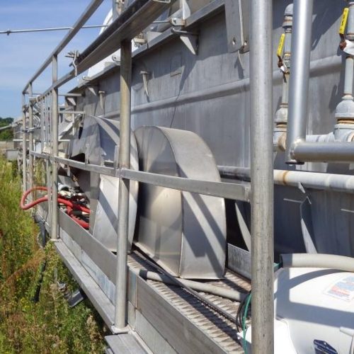 Rietz 46in Dia x 21ft L S/S Model TL46K2220 Steam Injection Blancher