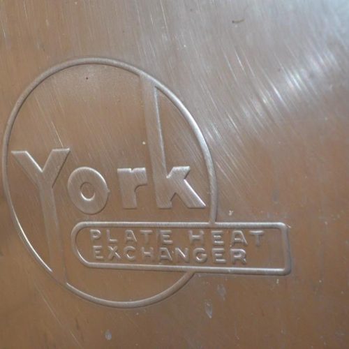 York 55 Sq Ft S/S Plate and Frame Heat Exchange 2.5 in Diameter Inlet and Outlet
