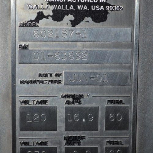 Key Model 6021871 Prism Monochromatic Optical Color Sorter with Controls