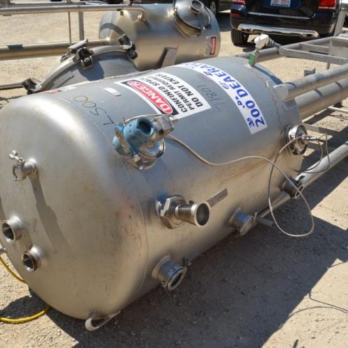 200 Gallon APV S/S Vertical Deaerator Pressure Tank