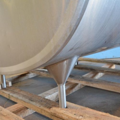 600 Gallon DeLaval ET600 S/S Horizontal Prop Agitated Refrigerated Tank