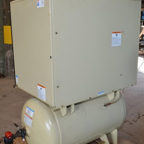 Ingersol Rand Model UP675125 7.5 HP Rotary Screw Air Compressor and Dri Aire Dryer