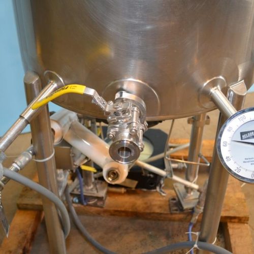 15 Gal Walker Model PZP S/S Bottom Turbine Agitated Pressure Tank with Fixed Baffle