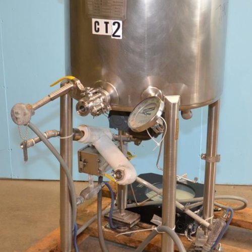 15 Gal Walker Model PZP S/S Bottom Turbine Agitated Pressure Tank with Fixed Baffle