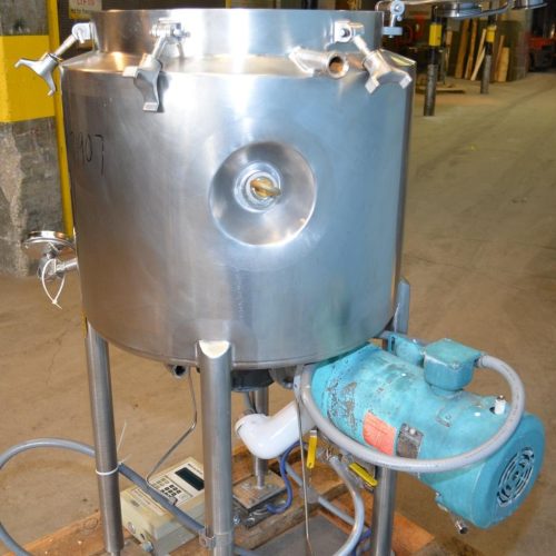 15 Gal Walker Model PZP S/S Bottom Turbine Agitated Pressure Tank with Fixed Baffle