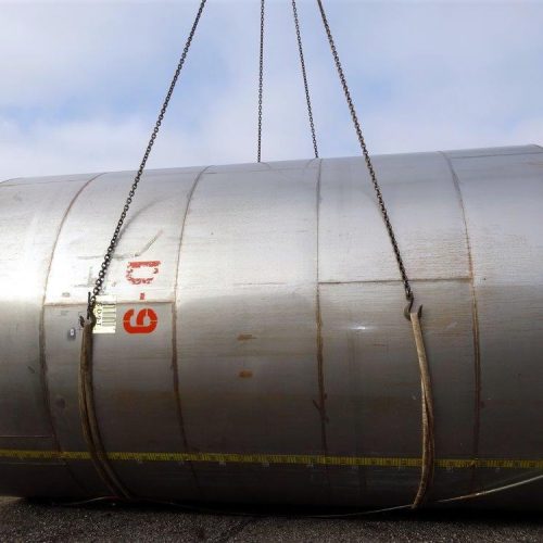18,000 Gallon 316 S/S Vertical Single Wall Bulk Holding Tank