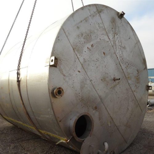 18,000 Gallon 316 S/S Vertical Single Wall Bulk Holding Tank