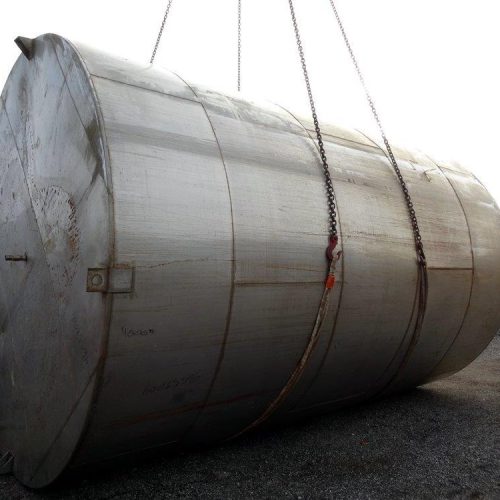 18,000 Gallon 316 S/S Vertical Single Wall Bulk Holding Tank