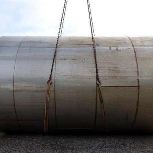 18,000 Gallon 316 S/S Vertical Single Wall Bulk Holding Tank