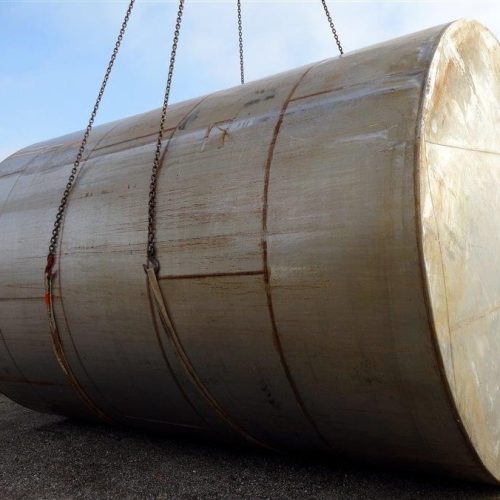 18,000 Gallon 316 S/S Vertical Single Wall Bulk Holding Tank