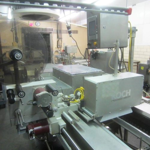 Complete Hot Dog Packaging Line Including Harpak Rollstock Machine, Labeler, Loader