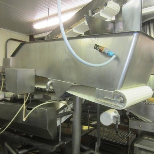 Complete Hot Dog Packaging Line Including Harpak Rollstock Machine, Labeler, Loader
