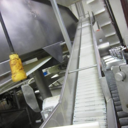 Complete Hot Dog Packaging Line Including Harpak Rollstock Machine, Labeler, Loader