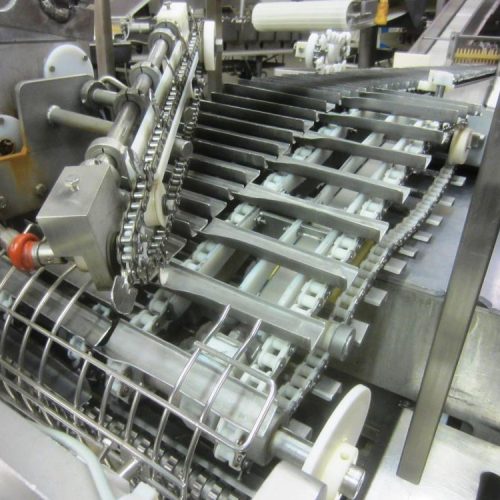 Complete Hot Dog Packaging Line Including Harpak Rollstock Machine, Labeler, Loader