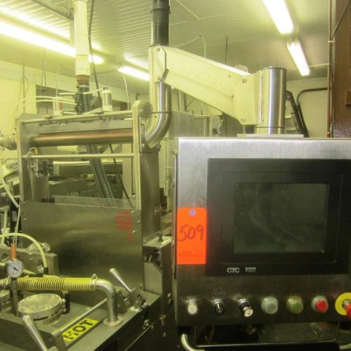 Complete Hot Dog Packaging Line Including Harpak Rollstock Machine, Labeler, Loader