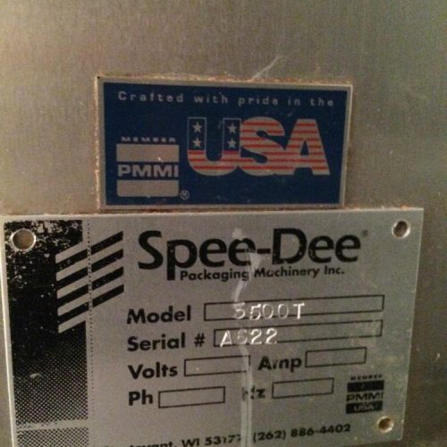 Jones PK2000 Pouch King S/S 4,000 in Per Min Horiz Form Fill and Seal