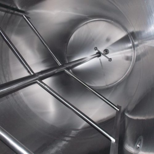 6,000 Gallon Dairy Craft S/S Vertical Agitated Dimple Jacketed Storage Tank