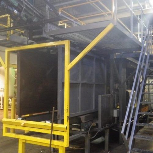 PAI Model 6200 Palletizer with 3 Lane Slide Guide Case Positioning Infeed