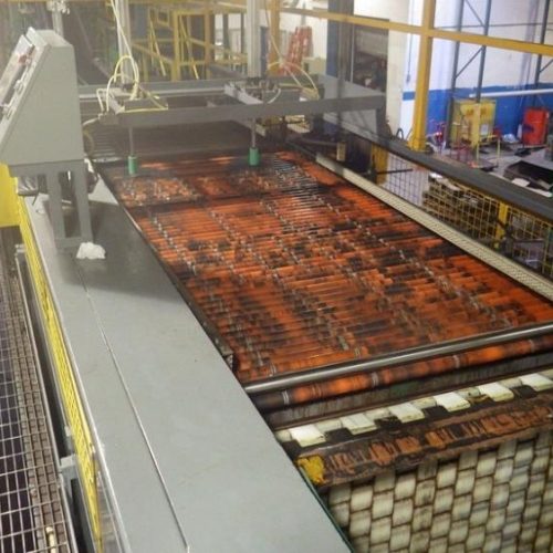 PAI Model 6200 Palletizer with 3 Lane Slide Guide Case Positioning Infeed