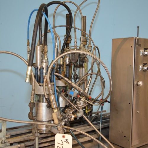 Kartridge Pak 2 Head Indexing Crimper / Gasser with S/S Conveyor System