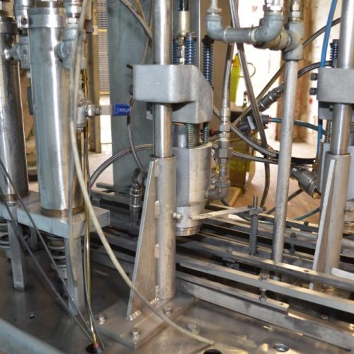 Kartridge Pak 2 Head Indexing Crimper / Gasser with S/S Conveyor System