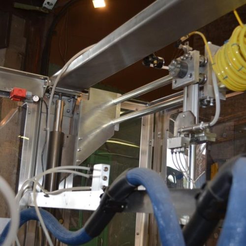 Adco Model AFCX351SS S/S 40 CPM Top Load Hot Melt Carton Erector and Conveyor