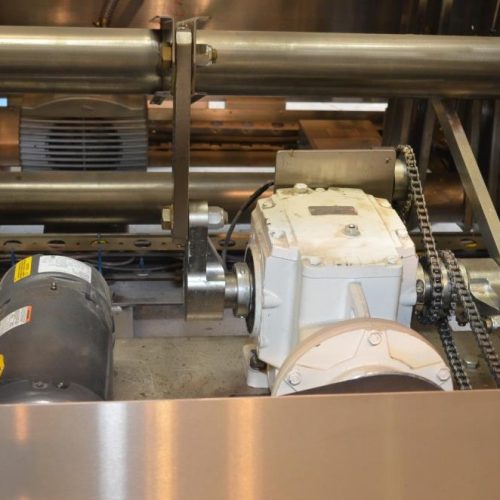 Adco Model AFCX351SS S/S 40 CPM Top Load Hot Melt Carton Erector and Conveyor