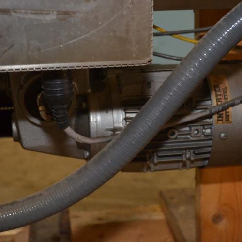 Adco Model AFCX351SS S/S 40 CPM Top Load Hot Melt Carton Erector and Conveyor